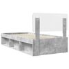 vidaXL Bed Frame Concerte Grey 90 x 190 cm Solid Pine Wood