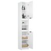 vidaXL Bathroom Cabinet High Gloss White 32x34x188.5cm Engineered Wood
