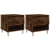 vidaXL Bedside Tables 2 pcs Smoked Oak 50x46x50 Engineered Wood