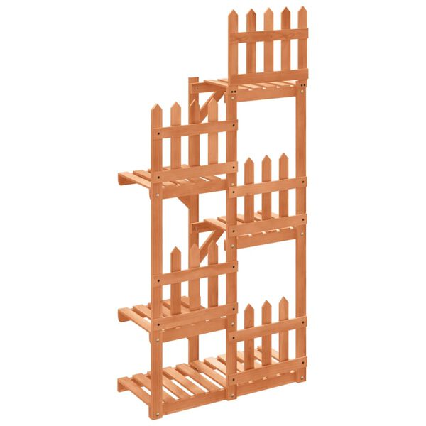 vidaXL Flower Stand 60x25x130 cm Solid Wood Fir