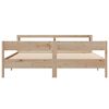 vidaXL Bed Frame without Mattress 200x200 cm Solid Wood Pine