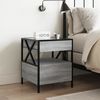 vidaXL Bedside Table with Infinity LED Grey Sonoma 40x40x51 cm