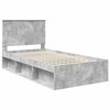 vidaXL Bed Frame Concerte Grey 100 x 200 cm Solid Pine Wood