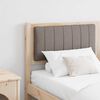 vidaXL Upholstered Headboard Brown 150 cm Solid Pine Wood