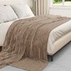 vidaXL Throw Blanket Camel 240 x 220 cm Fleece