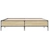 vidaXL Bed Frame without Mattress Sonoma Oak 200x200 cm