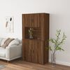 vidaXL Highboard Brown Oak Engineered Wood