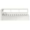 vidaXL Bookcase Bed without Mattress White 90x200cm Solid Wood Pine