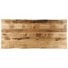 vidaXL Table Top Live Edge 140x60x2,5 cm Solid Wood Rough Mango