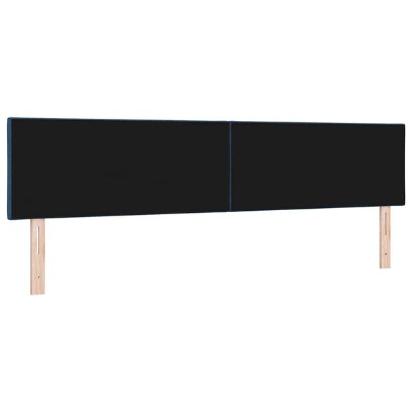 vidaXL Headboard with Headboard Blue 200 cm Faux Leather