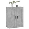 vidaXL Wall Mounted Cabinet Concrete Grey 69.5x34x90 cm Engineered Wood