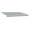 vidaXL Awning Replacement Fabric Green and White 430 x 295 cm
