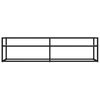 vidaXL TV Cabinet White Marble 160x40x40.5 cm Tempered Glass