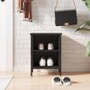 vidaXL Shoe Cabinet Black 38x35x50 cm Engineered Wood