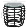 vidaXL 3 Piece Bistro Set Poly Rattan Black