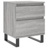 vidaXL Bedside Cabinet Grey Sonoma 40x35x50 cm Engineered Wood