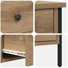 vidaXL Bedside Cabinet with Drawer Artisan oak 40 x 42 x 50 cm