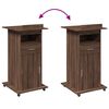 vidaXL Lectern with Wheels & Drawer Brown Oak 55x55x107 cm Engineered Wood