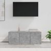 vidaXL TV Cabinet Concrete Grey 80x34x30 cm Engineered Wood