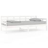 vidaXL Day Bed without Mattress White Solid Wood Pine 90x190 cm Single