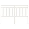 vidaXL Bed Headboard White 146x4x100 cm Solid Wood Pine