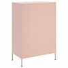 vidaXL Highboard Pink 68x39x101.5 cm Steel