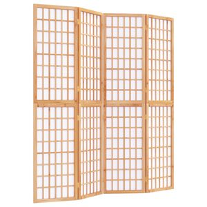 vidaXL Folding 4-Panel Room Divider Japanese Style 160x170 cm