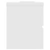 vidaXL Sink Cabinet with Built-in Basin White Engineered Wood