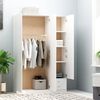 vidaXL 3-Door Wardrobe White 120x50x180 cm Engineered Wood