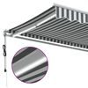 vidaXL Automatic Retractable Awning with LED Anthracite&White 350x250 cm