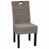 vidaXL Dining Chair 4 pcs Kubu Rattan Mango Wood