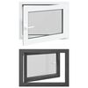 vidaXL Tilt & Turn Basement Window RISOR 80 x 50 cm PVC and Glass
