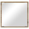 vidaXL LED Bathroom Mirror Wall-mounted Artisan Oak 40 x 37 x 8.5 cm