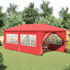vidaXL Partytent with Wall Red 600 x 300 x 255 cm PE and Steel