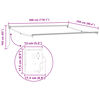 vidaXL Awning Retractable Light grey 3 x 2.5 m Polyester and metal