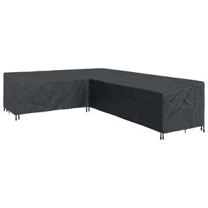 vidaXL Furniture Cover Black 355 x 275 x 80 cm 420D Oxford Fbric
