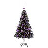 vidaXL Christmas Tree with 150 LEDs with Stand Black 120 cm PVC