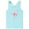vidaXL Kids' Tank Top Light Mint 128