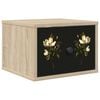vidaXL Wall-mounted Bedside Cabinet BREMEN Sonoma Oak 36 x 33 x 25 cm