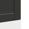 vidaXL Dishwasher Panel Porto Black 60x1.5x67 cm Engineered Wood