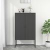 vidaXL Highboard Anthracite 80x35x135 cm Steel