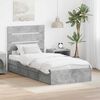 vidaXL Storage Bed Concrete Grey 90 x 200 cm Engineered Wood