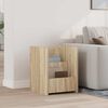 vidaXL Magazine Rack Sonoma Oak 35 x 35 x 45 cm Engineered Wood