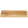 vidaXL Table Top 50x30x2.5 cm Live Edge Solid Wood Rough Mango