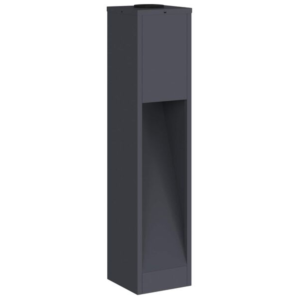 vidaXL Solar Led Pathway Light 2 pcs Anthracite Cold Rolled Steel