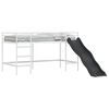 vidaXL Kids'Loft Bed Frame with Slide Plain White and Anthracite