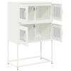 vidaXL Highboard White 68x39x107 cm Steel
