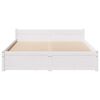 vidaXL Bed Frame without Mattress White 140x190 cm Solid Wood Pine