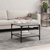 vidaXL Coffee Table Grey Sonoma 55x55x40 cm Engineered Wood