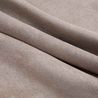 vidaXL Blackout Curtains with Metal Rings 2 pcs Taupe 140x175 cm